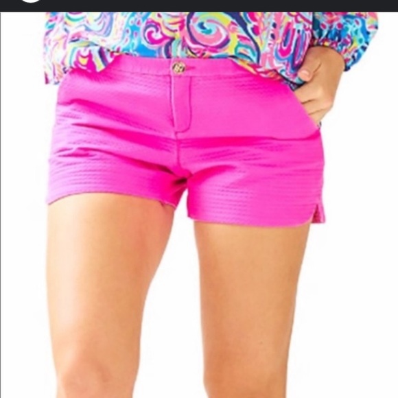 Lilly Pulitzer Callahan Shorts HOT pink excellent condition size 00 PRICE FIRM - Picture 10 of 10